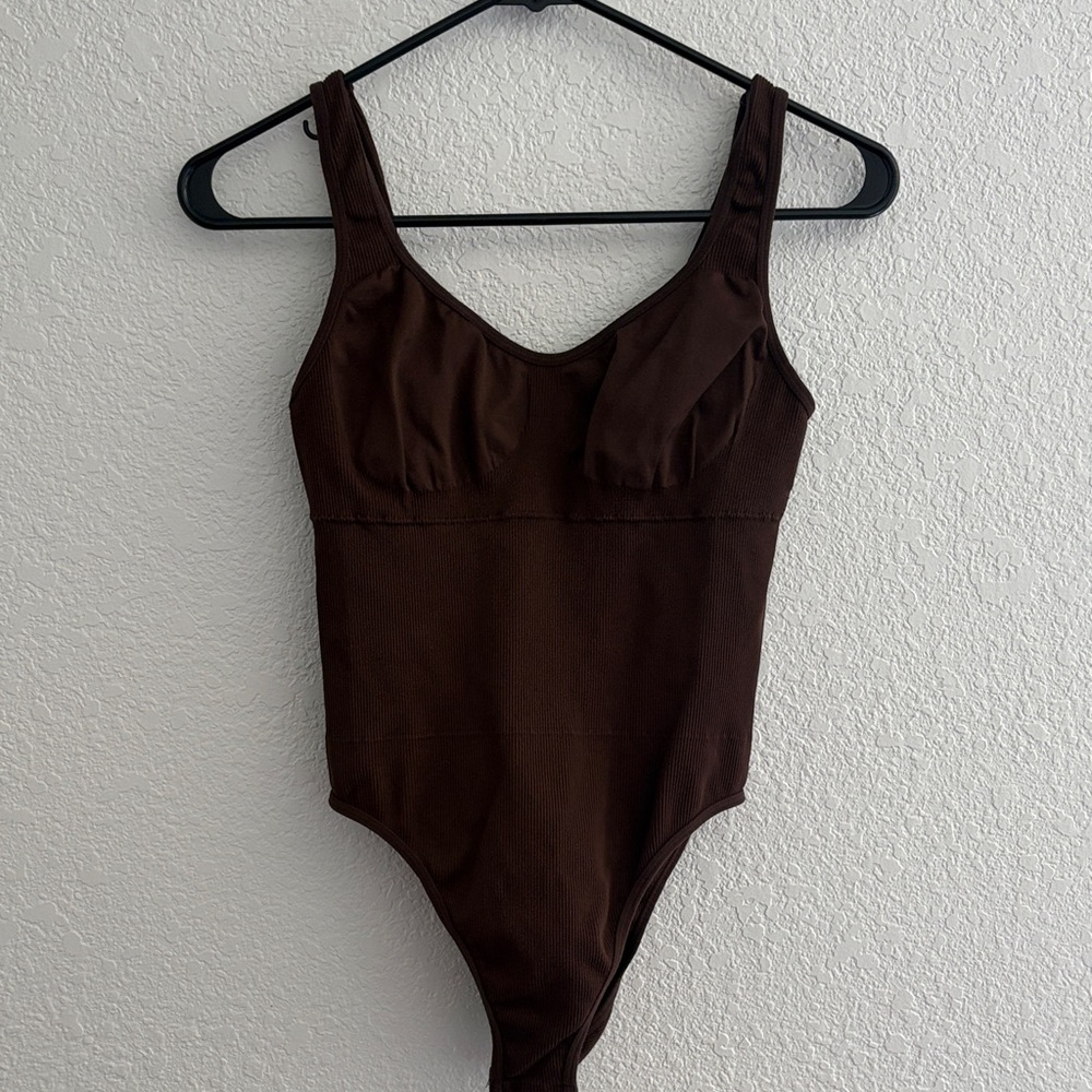 Dark Brown Compression Bodysuit